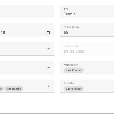 Modal Termin Details