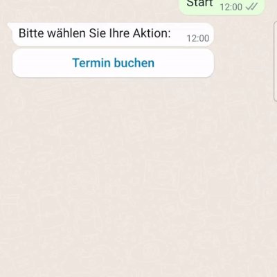 Terminbuchung Whatsapp